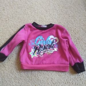 Girl's angel face sweater